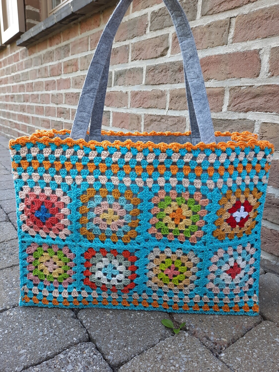 Granny Tas oranje accent