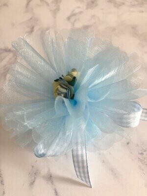 Baby blue traditional tulle