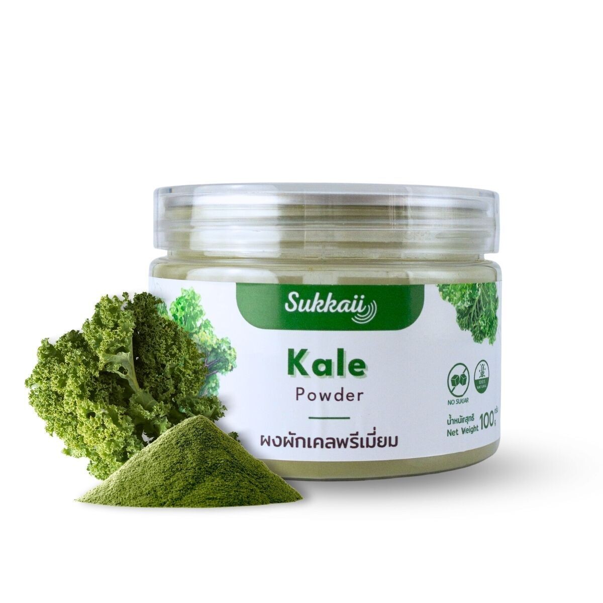 ผงผักเคล 100% พรีเมี่ยม 100g