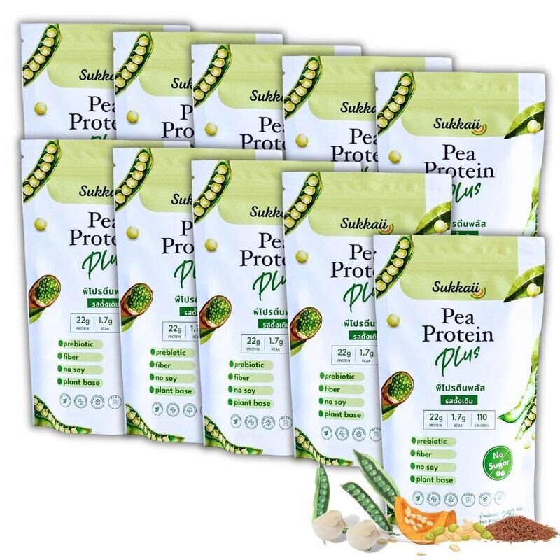 พีโปรตีนพลัส รสดั้งเดิม  10ถุง