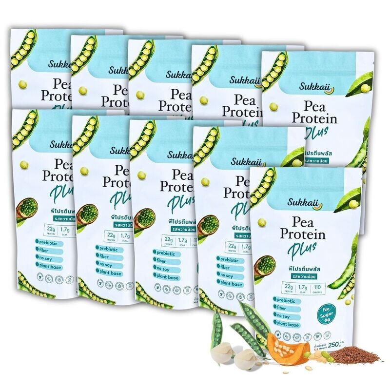 พีโปรตีนพลัส รสจืด 250g 10 ถุง
