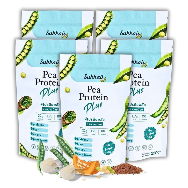 พีโปรตีนพลัส รสจืด 5ถุง