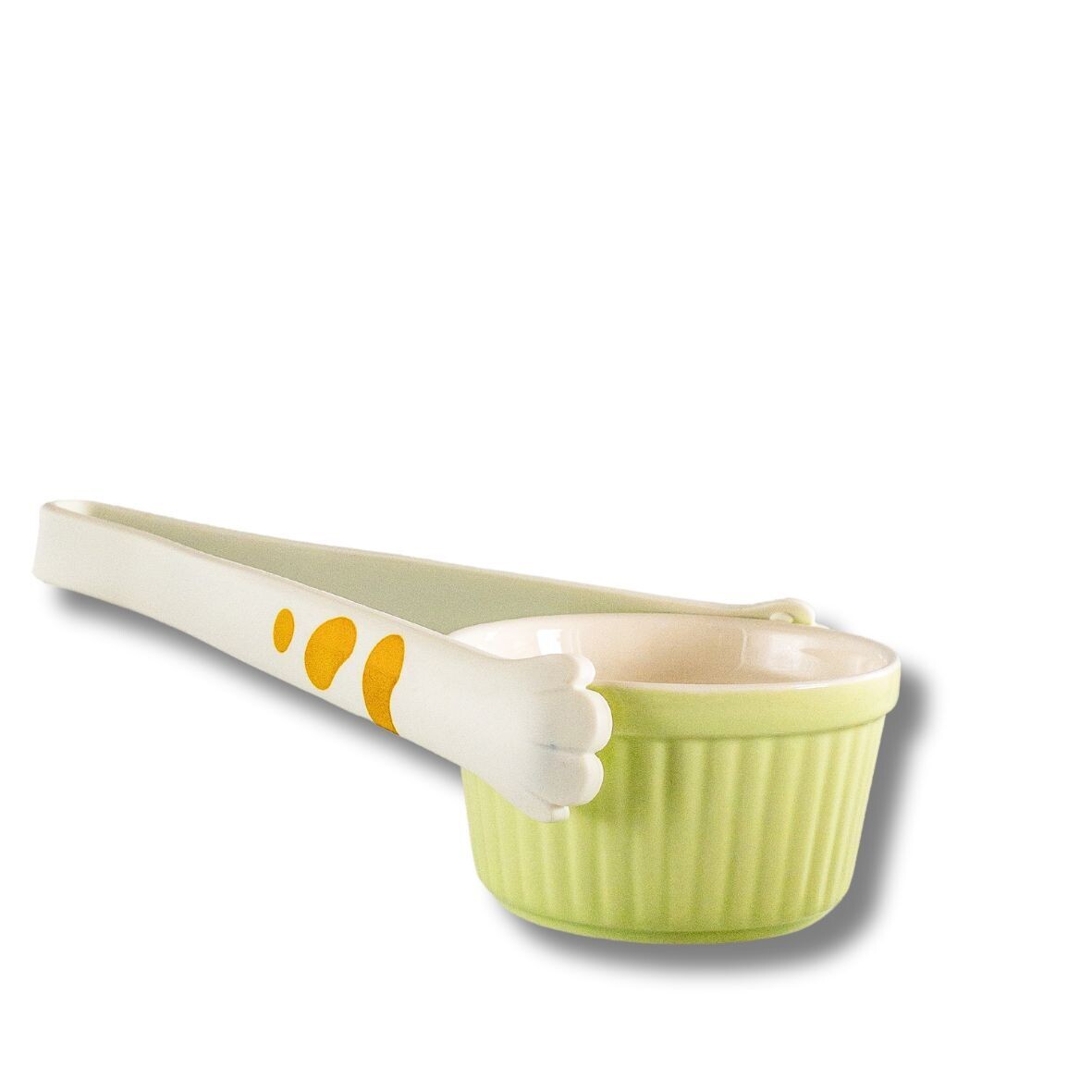 ที่คีบมือแมว ซิลิโคน สีขาว Catch Cat Tongs