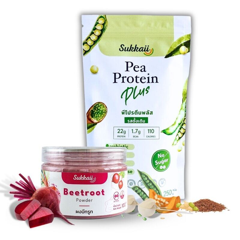 ชุดพีโปรตีนพลัส รสดั้งเดิม ผงบีทรูท