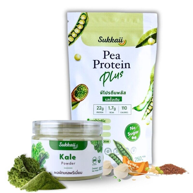 ชุดพีโปรตีนพลัส รสดั้งเดิม ผงผักเคล