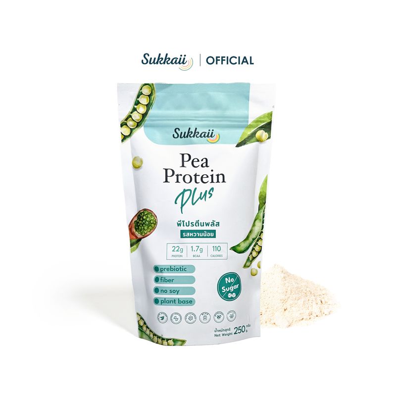พีโปรตีนพลัส รสจืด non-sweet 250g