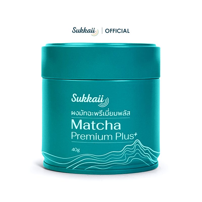 มัทฉะ พรีเมี่ยมพลัส Sukkaii อร่อยนัว  รสชาติอูมามิ (40 กรัม) | Matcha Premium Plus+