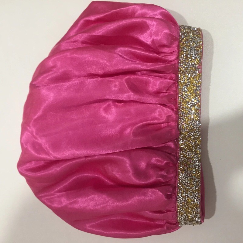 Fuchsia Bling head band 100% Satin
