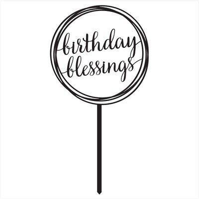 Faithworks by Creative Brands - Cake Topper-Birthday Blessings