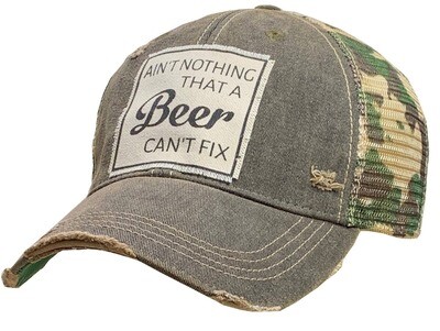 Vintage Life - Ain't Nothing That A Beer Can't Fix Trucker Hat Baseball Cap