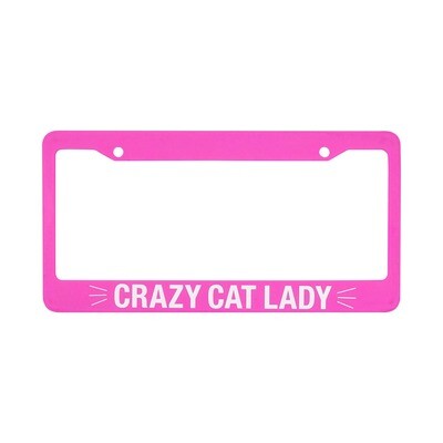 ABOUT FACE DESIGNS, INC. - Cat Lady License Plate Holder