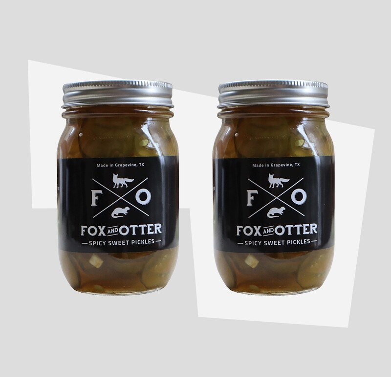 2 JARS of F&amp;O Sweet/Spicy Pickles