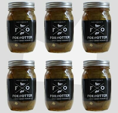 6 JARS of F&O Sweet/Spicy Pickles