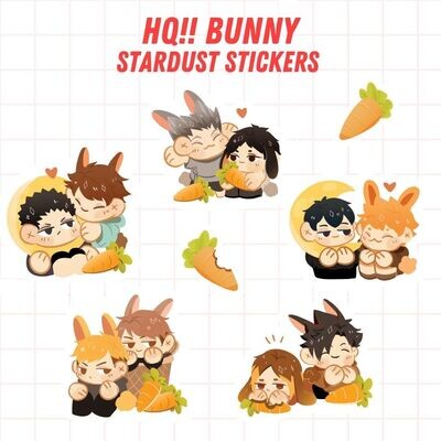HQ Bunny Stardust Stickers SET