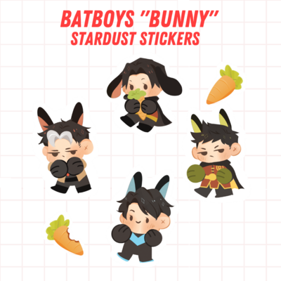 Batboys Bunny Stardust Stickers Set