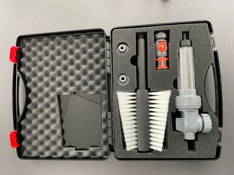 Sparset im Koffer Jalousienfix professional mit Gardena-Anschluss und Seifendosierer