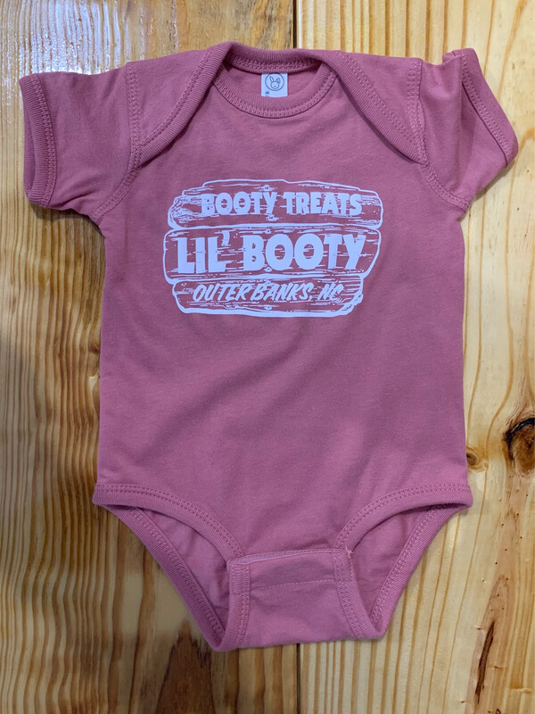 Dusty Pink Lil Booty Onesie