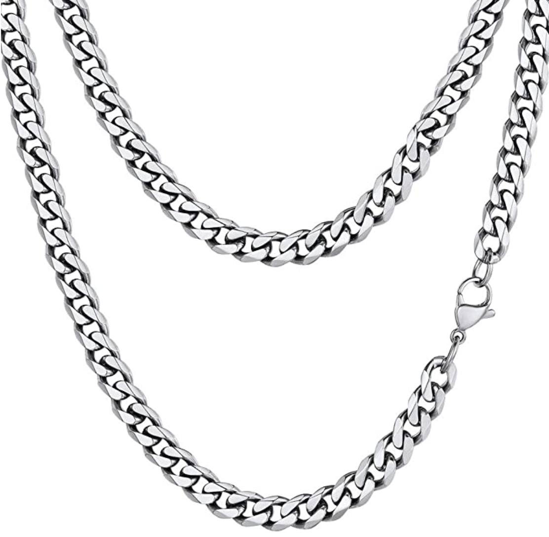 Prodigo Stainless Steel 6mm Cuban Link Chain
