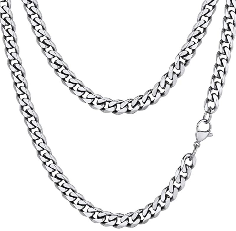 Prodigo Stainless Steel 6mm Cuban Link Chain