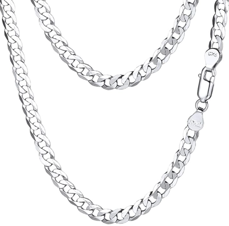Prodigo 925 Silver 5mm Cuban Link Chain