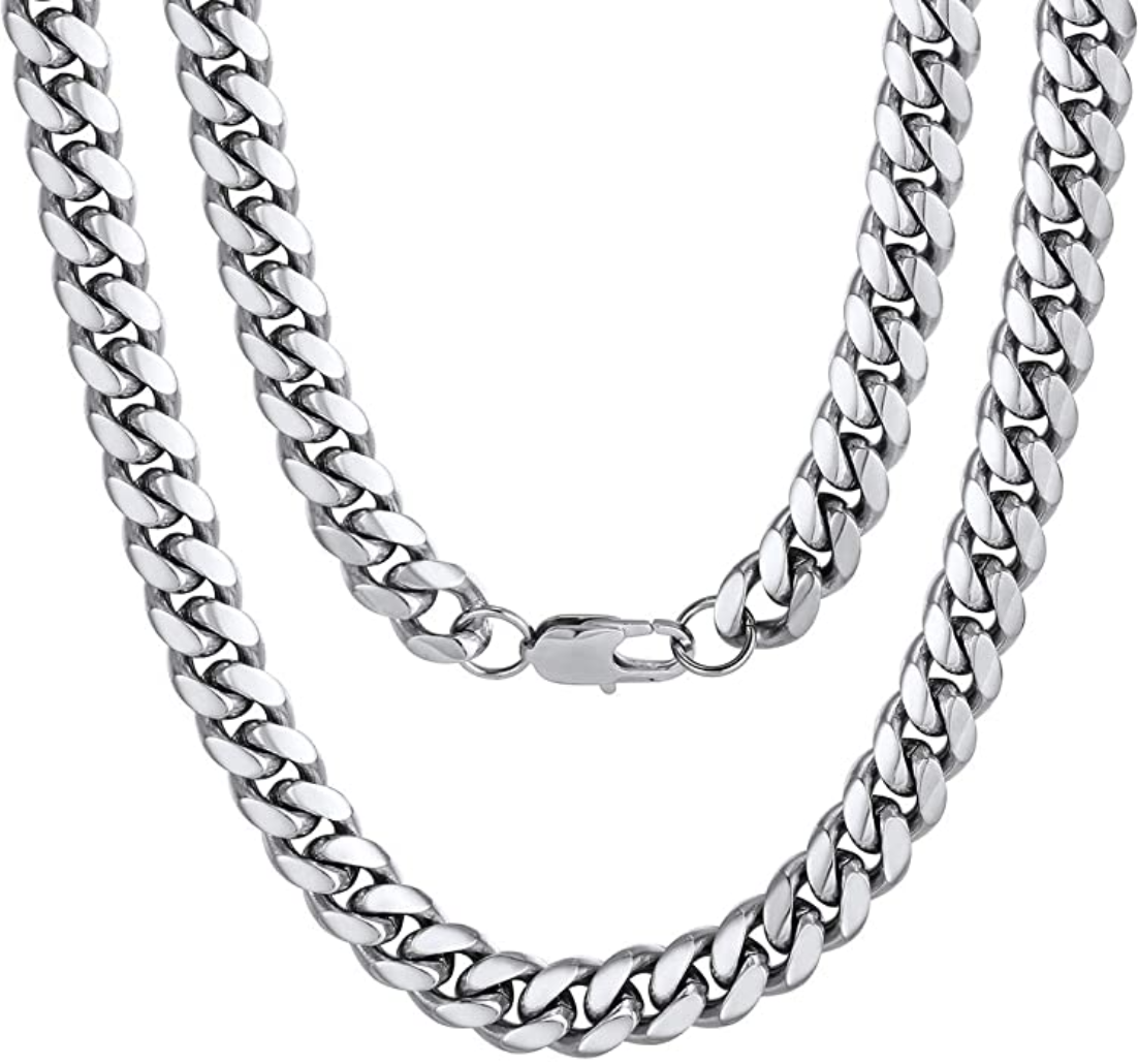 Prodigo Stainless Steel 10mm Cuban Link Chain