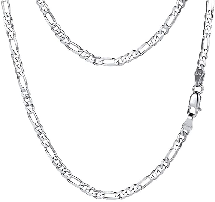 Prodigo 925 Silver 2.8mm Figaro Link Chain