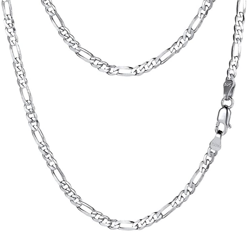 Prodigo 925 Silver 2.8mm Figaro Link Chain