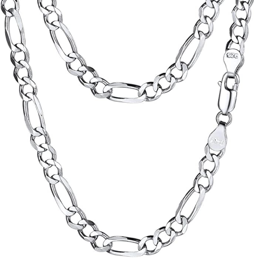 Prodigo 925 Silver 5mm Figaro Link Chain