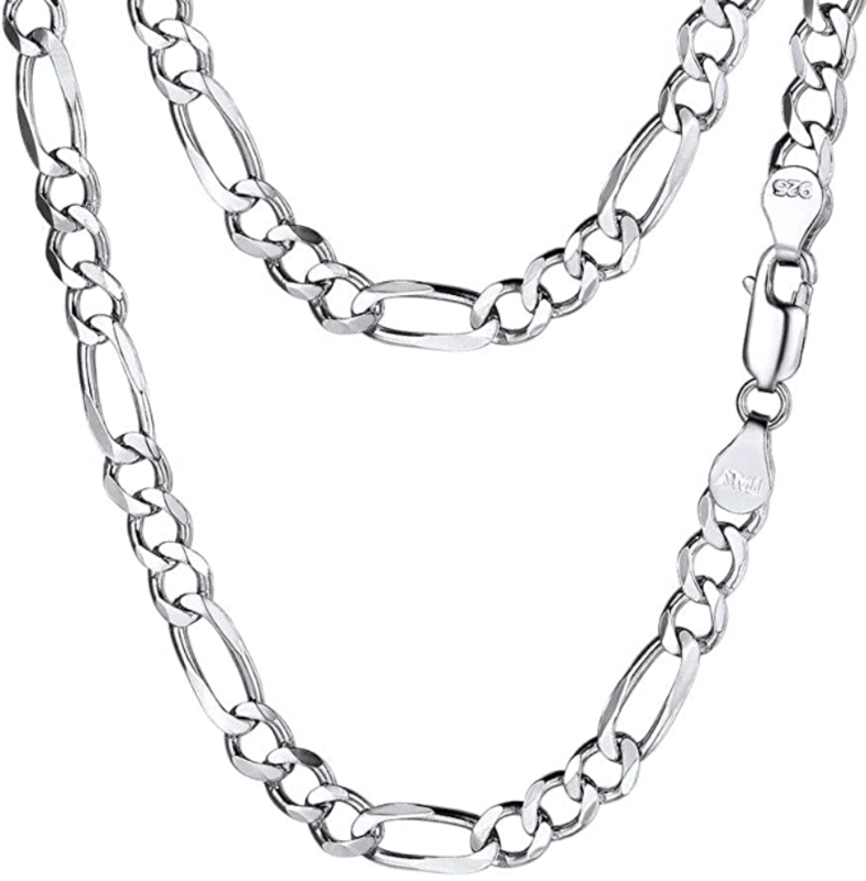 Prodigo 925 Silver 5mm Figaro Link Chain