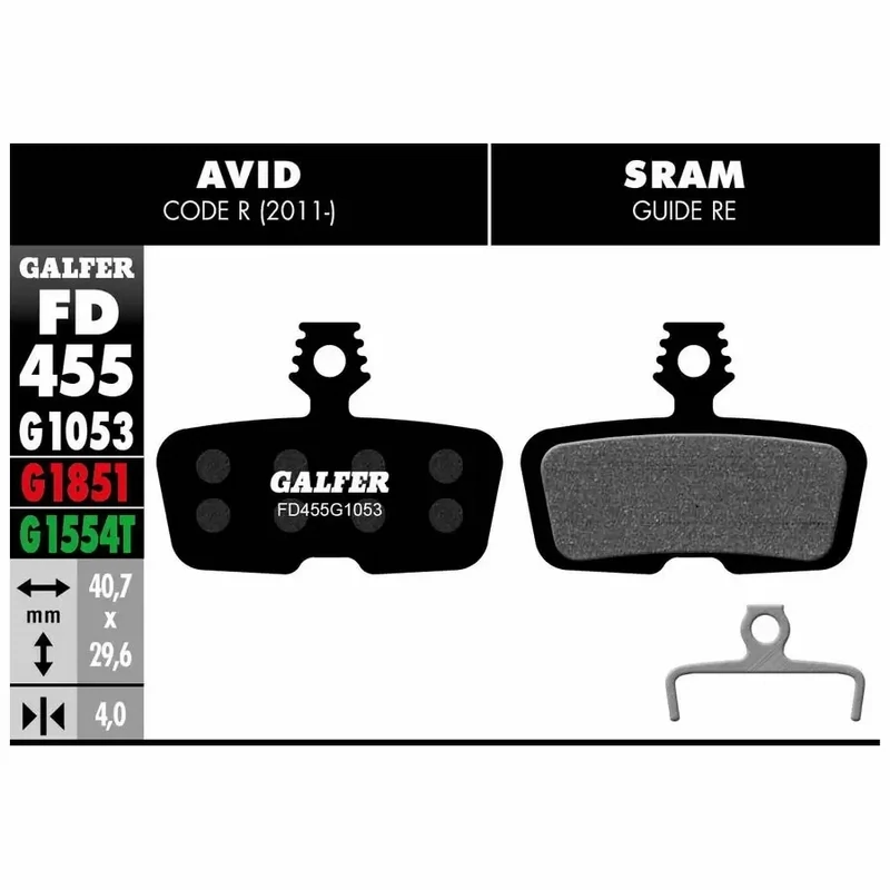 GALFER STANDARD PER SRAM CODE R/GUIDE RE/RSC/DB8