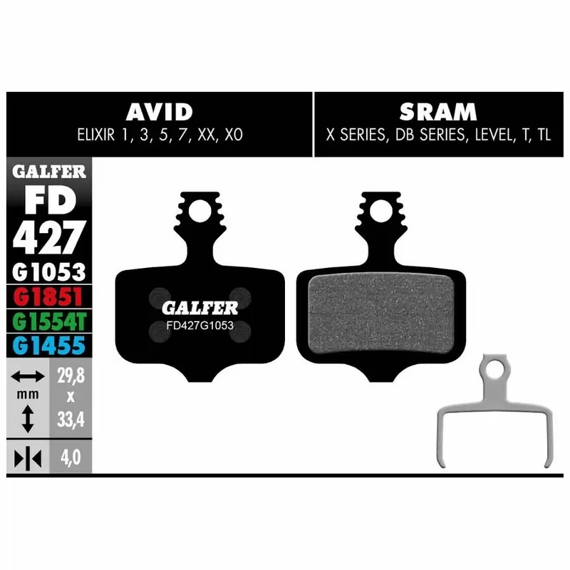 GALFER STANDARD PER ELIXIR/XX/X0/LEVEL/T/TL/TLM/ULTIMATE
