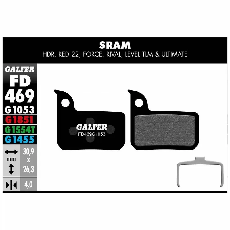 GALFER STANDARD PER SRAM HDR/RED 22/FORCE/RIVAL