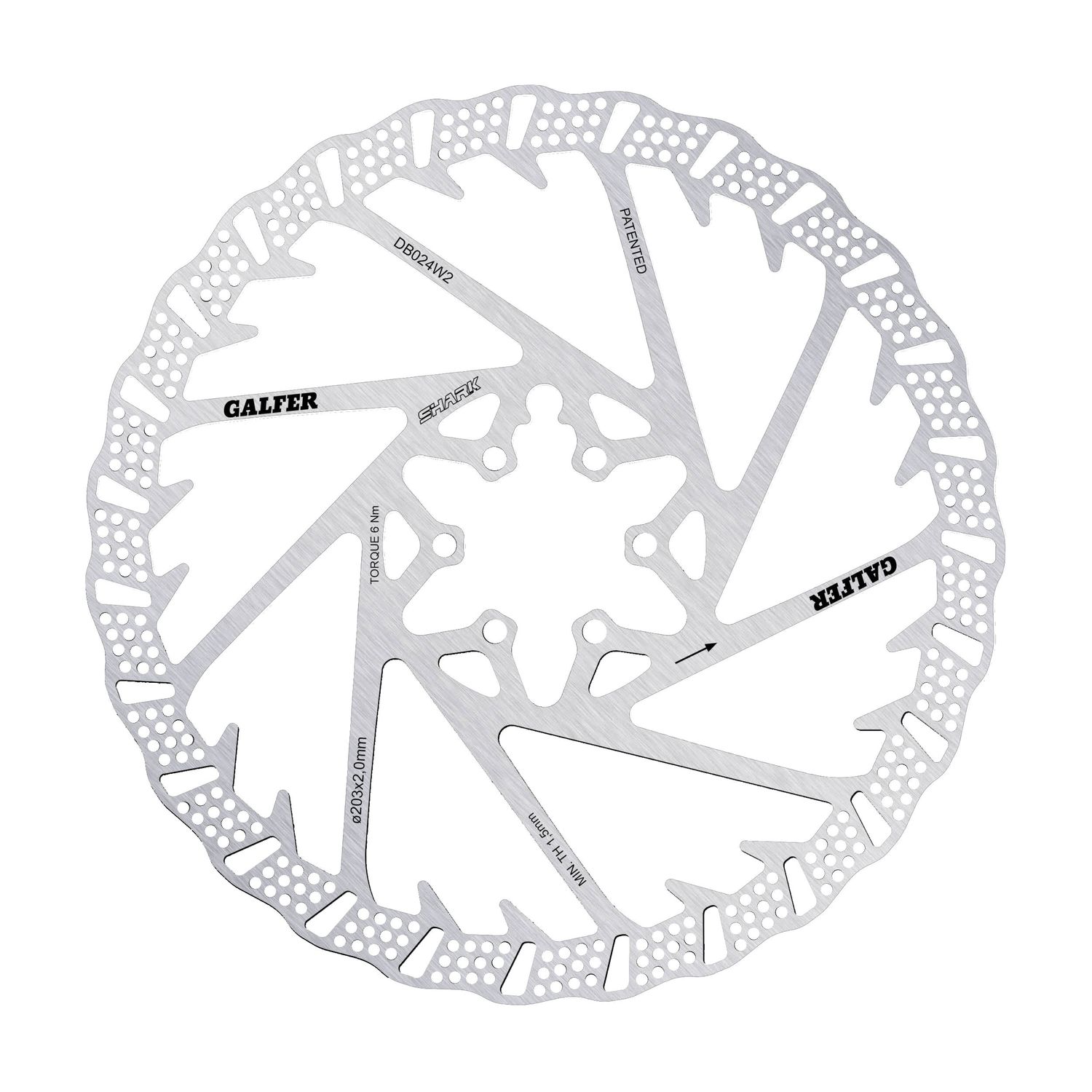 GALFER SHARK 180X2MM