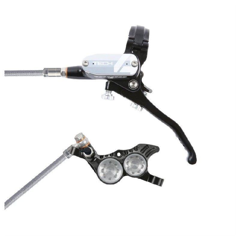 HOPE TECH4 V4 ANTERIORE/POSTERIORE SILVER/BLACK