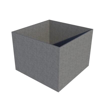 Galvanised Cube Planter 1000 x 1000 x 750