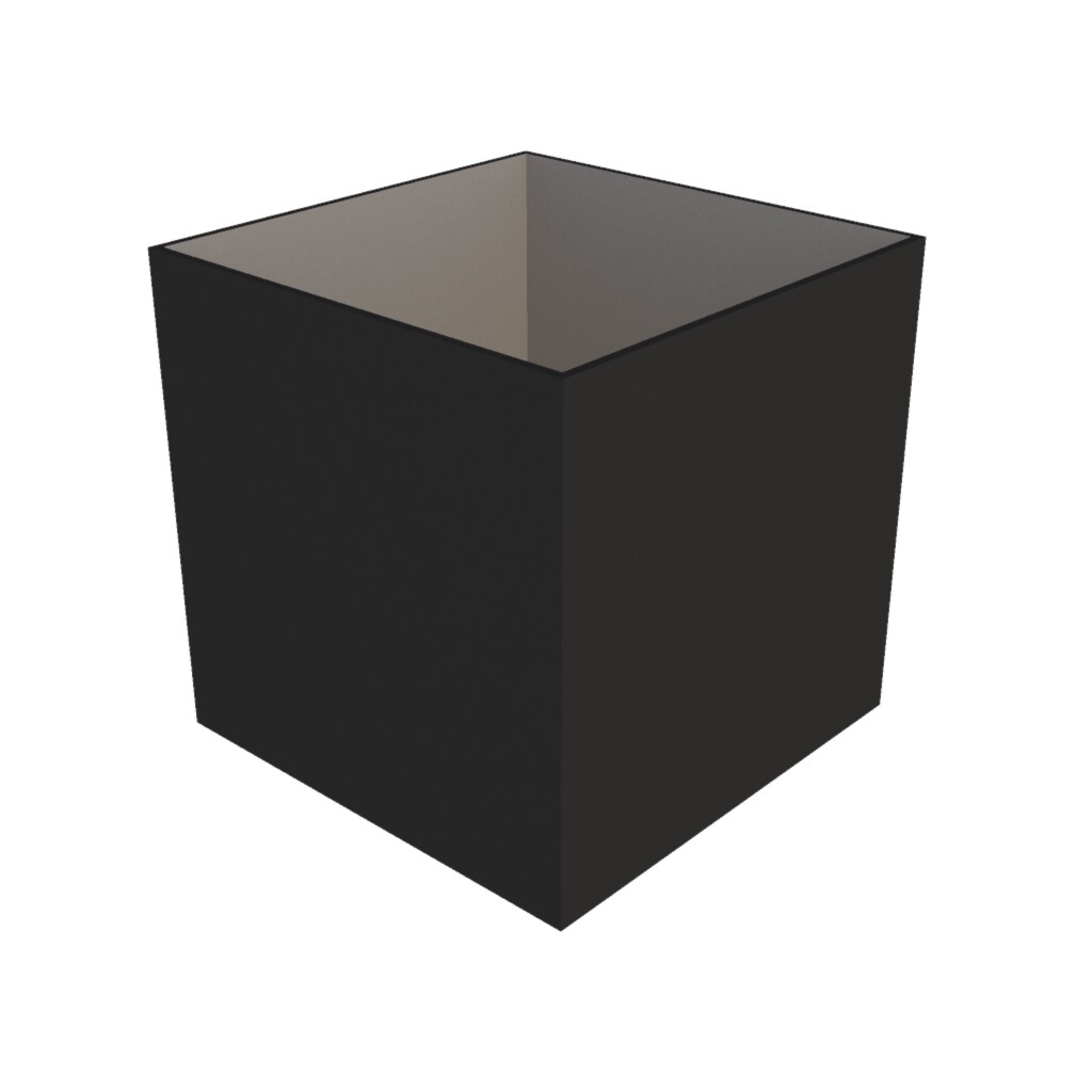 Powder Coated Cube Planter 1000 x 1000 x 1000