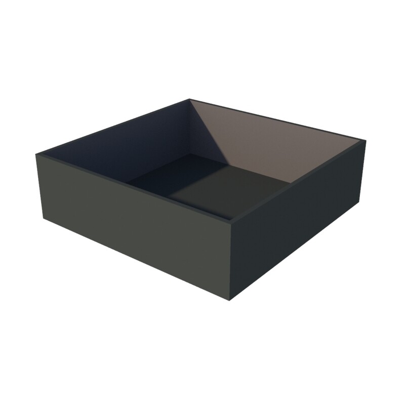 Powder Coated Cube Planter 1000 x 1000 x 300