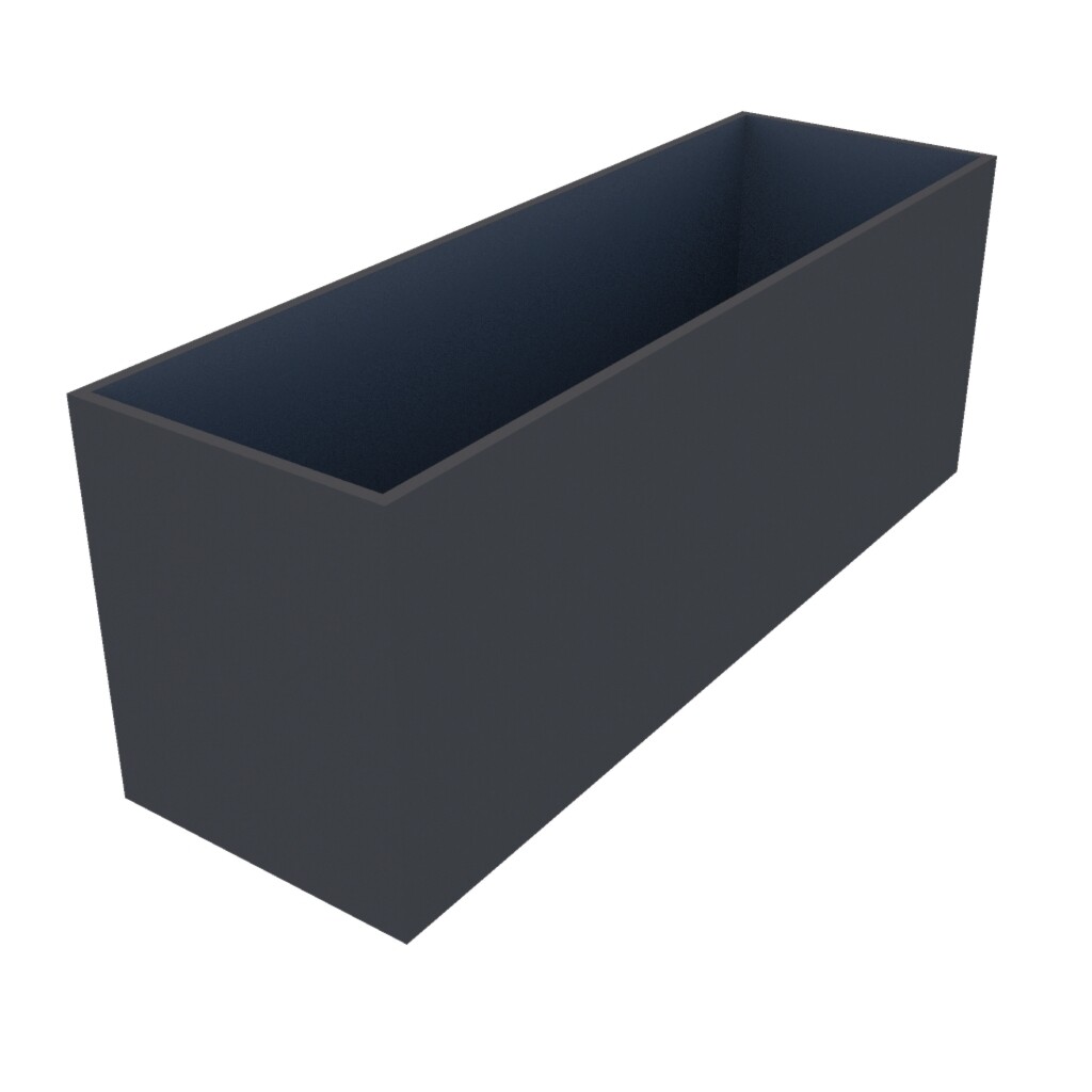 Powder Coated Rectangular Planter 1600 x 500 x 600