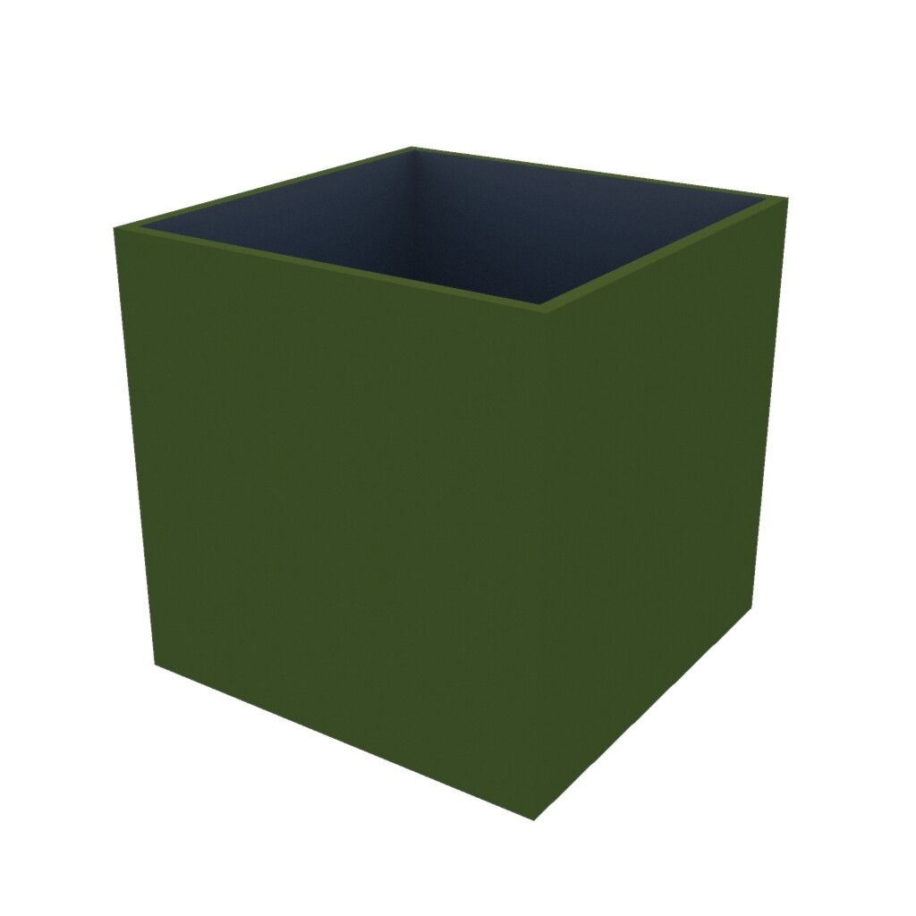 Powder Coated Cube Planter 450 x 450 x 450