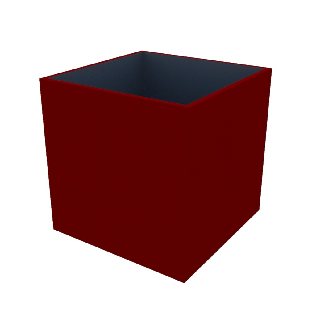Powder Coated Cube Planter 750 x 750 x 750