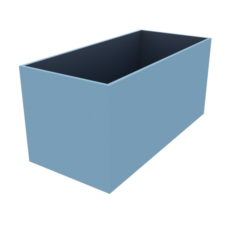 Powder Coated Rectangular Planter 1300 x 600 x 600
