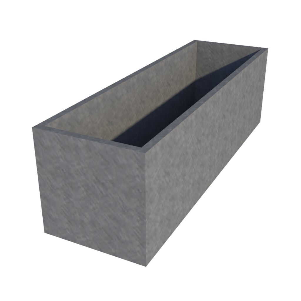 Galvanised Window Box 1000 x 300 x 300