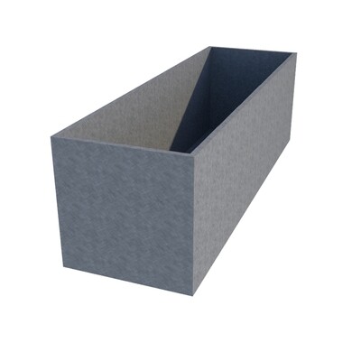 Galvanised Rectangular Planter 1950 x 600 x 600