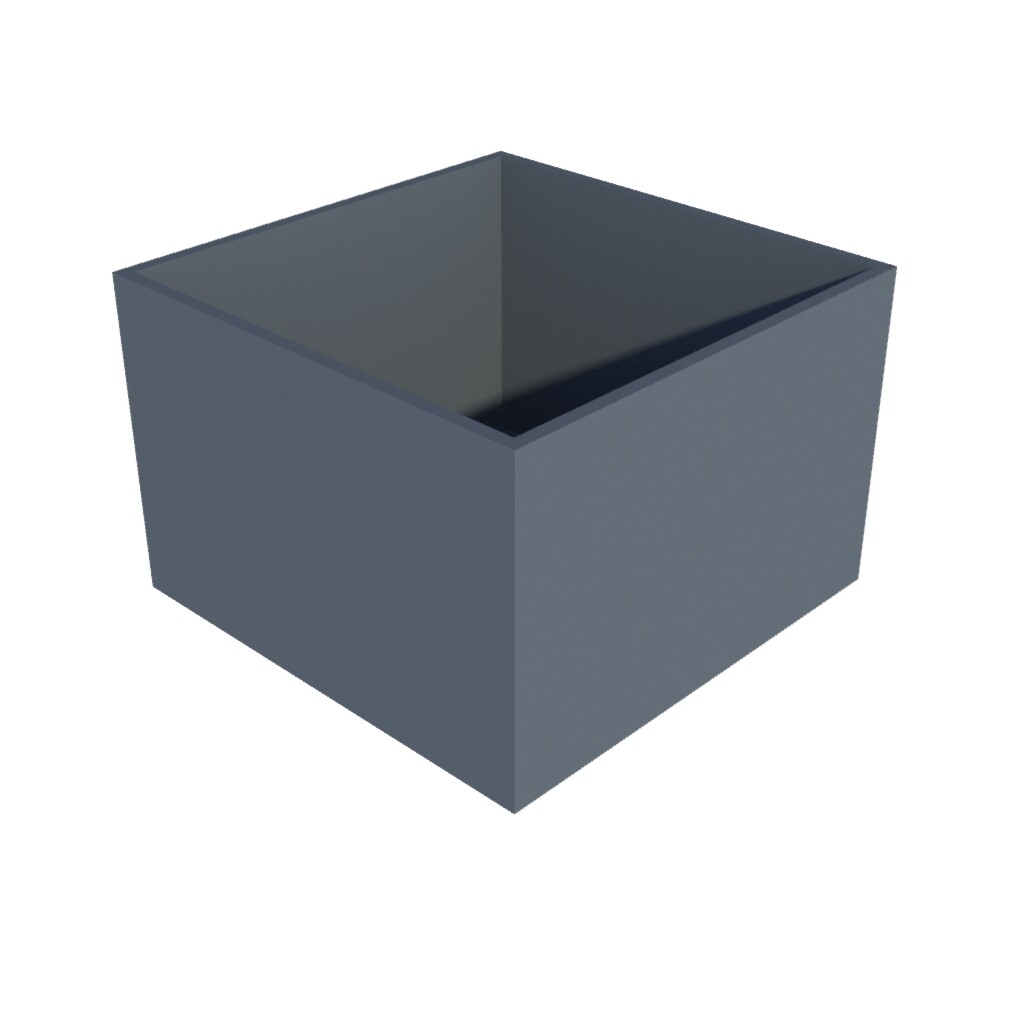 Powder Coated Rectangular Planter 900 x 900 x 600