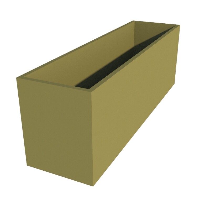 Powder Coated Rectangular Planter 1500 x 400 x 500