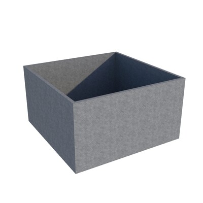 Galvanised Cube Planter 1000 x 1000 x 550