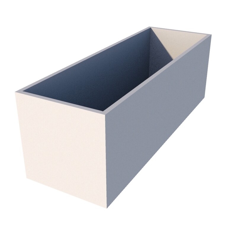 Powder Coated Rectangular Planter 1500 x 600 x 500