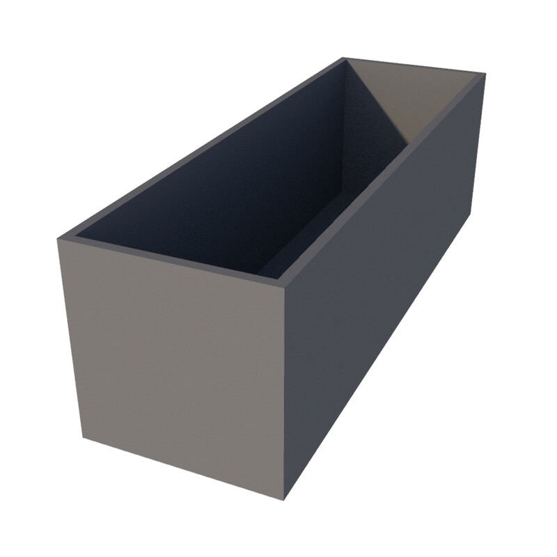 Powder Coated Rectangular Planter 1600 x 500 x 500