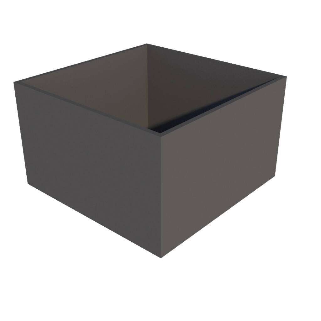 Powder Coated Cube Planter 1000 x 1000 x 600