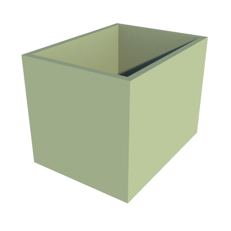 Powder Coated Rectangular Planter 600 x 450 x 450